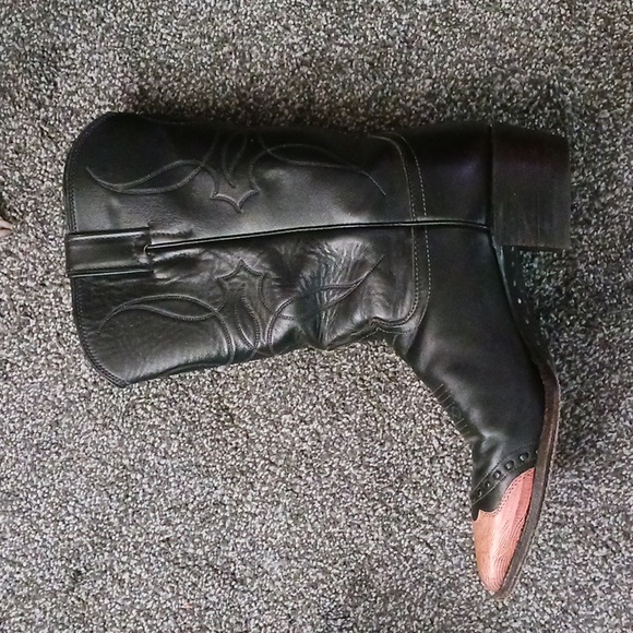 Gorgeous (but damaged) Vintage Womens Cowboy Boots 8B - Picture 5 of 12